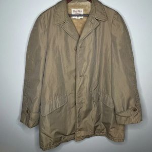 Vintage Rockability 50’s 60’s Buck Skein brand tan jacket‎ coat size 38
